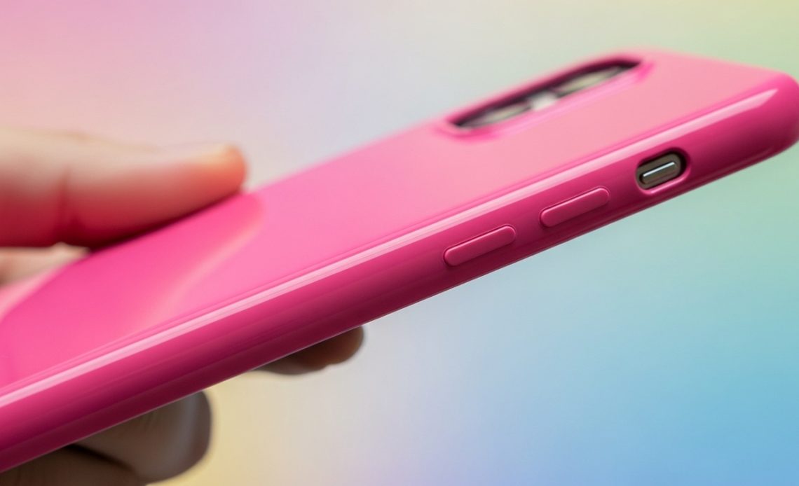pink phone case
